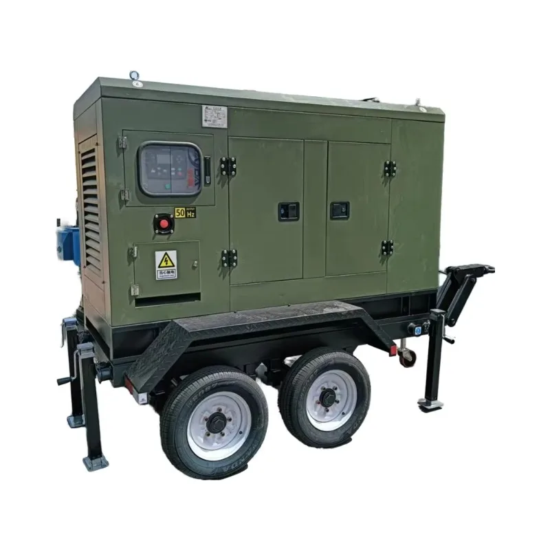 Equipped with oil-free and noise-free alternator rated voltage 220v and 380v