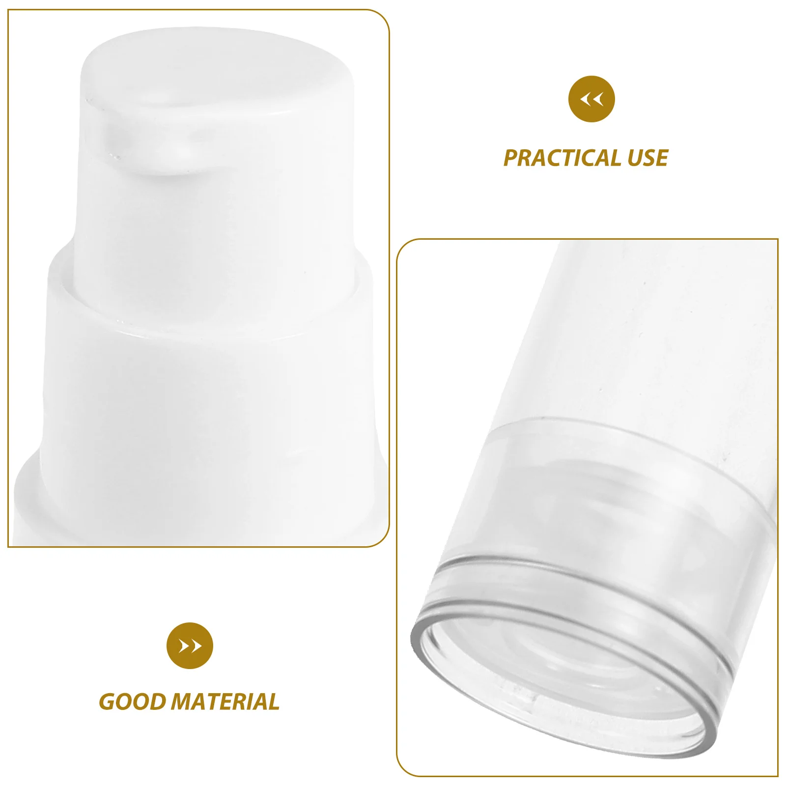 8개입 여행용 미니 에어리스 로션 펌프 병 리필 가능한 진공 용기 크림 파운데이션 메이크업 액체 디스펜서 소형 사이즈