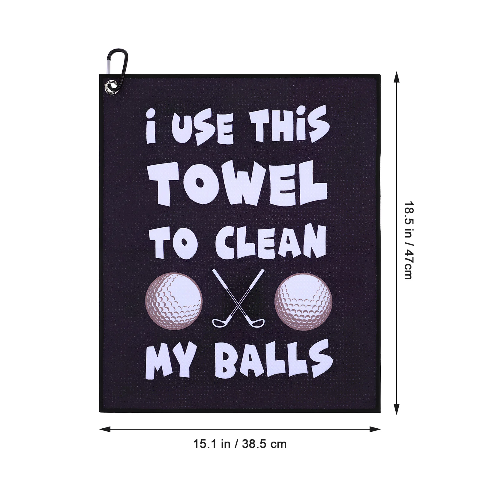 2 Pcs Golf Towel Towels For Bags Microfiber Washcloth Wipe Face Golfs Cleaner Balls Cleaners Accessories Men Women's