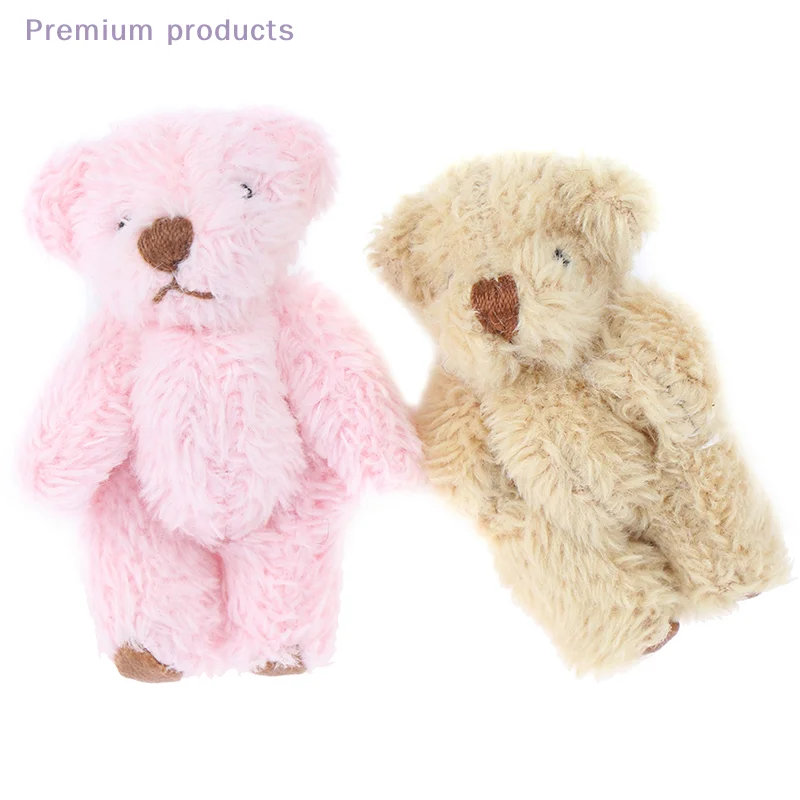 4.5 سنتيمتر الشعر الطويل لطيف دمية دب DIY الملابس المحمول اليدوية اكسسوارات كيت للصياغة