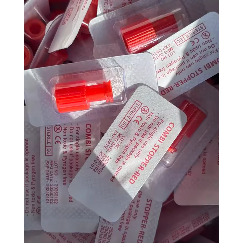 50-100PCS Male Female Luer Lock End Cap, Syringe Barrel Luer Connector Plug, Dispensing Glue Barrel Stopper, Medical Sterile Lue