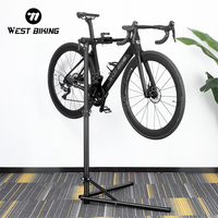 WEST BIKING Bike Repair Stand Storage Multipurpose Foldable Bicycle Display Stand Professional Bike Maintenance Wall/Floor Racks