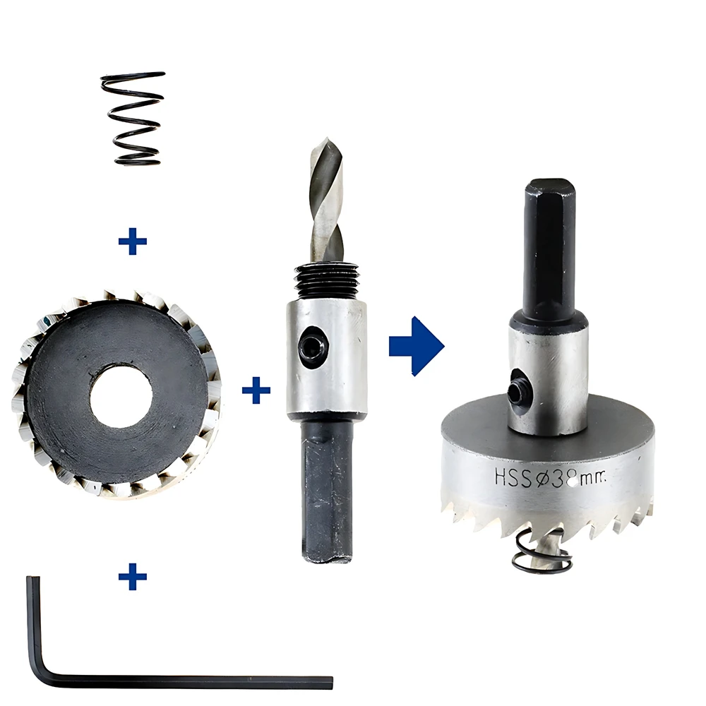 Imagem -03 - Hss Broca Hole Saw Grupo Ponta de Carboneto Corte de Liga de Metal Ferramentas para Madeira 16 mm 18 mm mm 20 mm 25 mm 30 mm Pcs Aço Inoxidável