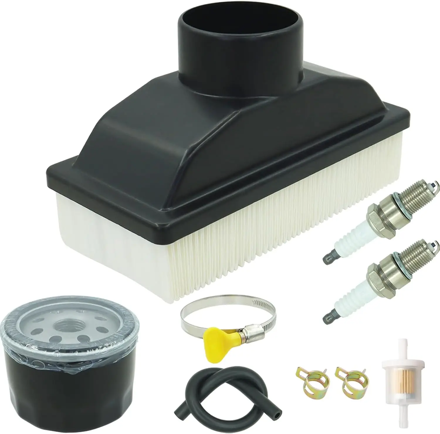11013-0727 Air Filter Compatible with Kawasaki FR541V FR600V Tune Up Kits 4-Cycle Engines Lawn Mower with KM-49065-7007 Oil Filt