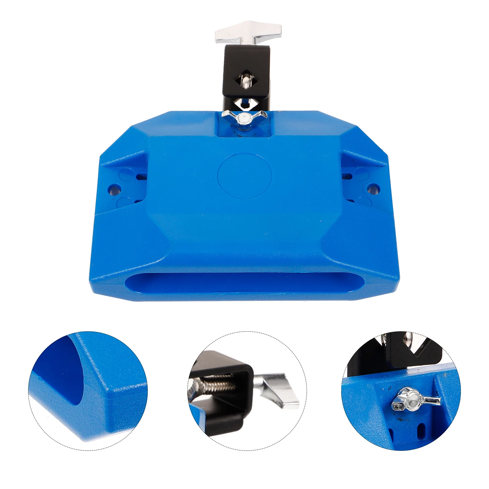 أداة قرع جرس البقر من البلاستيك المقاوم للصدأ، مجموعة طبلة موسيقية متينة مقاومة للتآكل ومشرقة