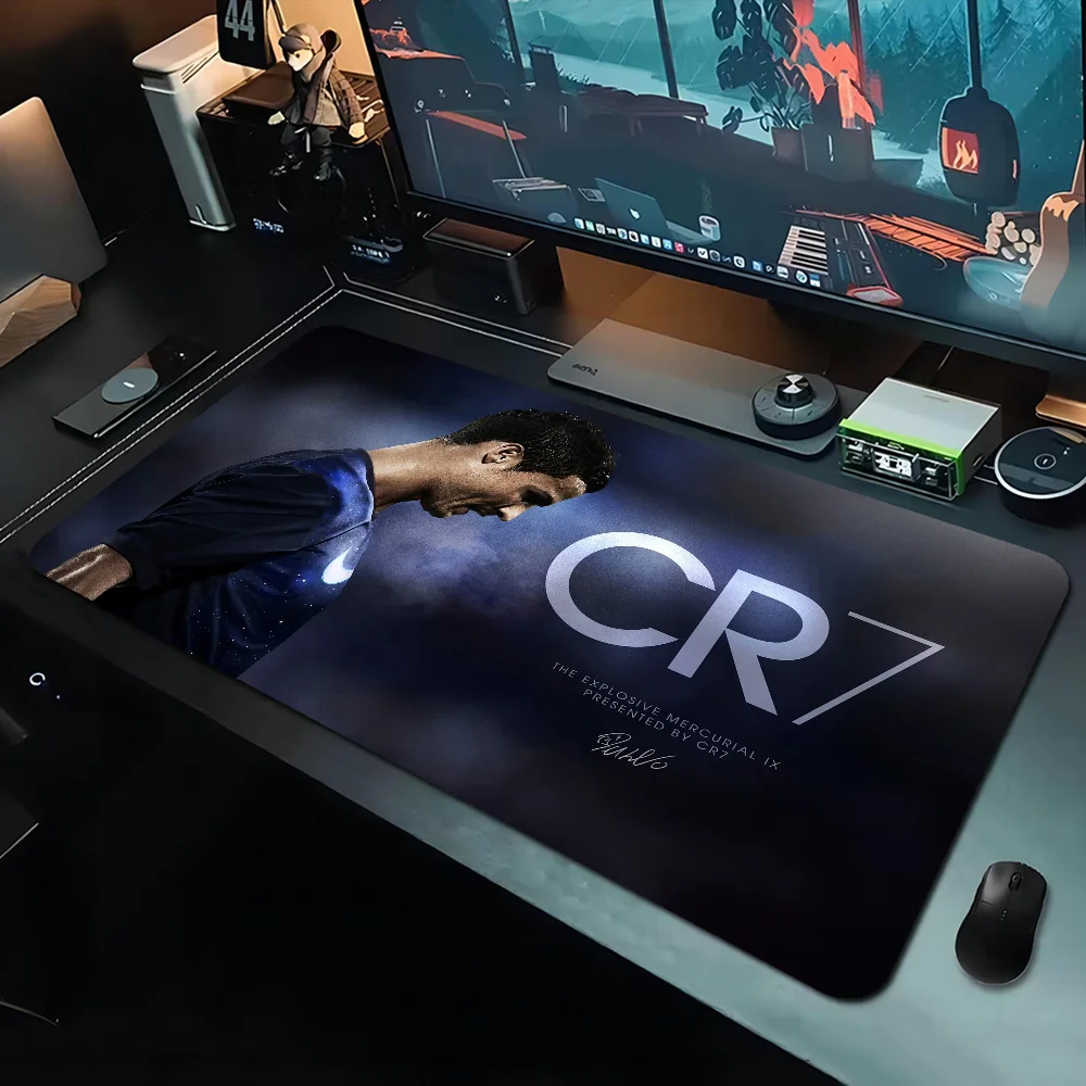 C-Cristiano R-Ronaldo-CR7 Hot Rubber Mouse Durable Desktop Mousepad Size for large Edge Locking Game Keyboard Pad