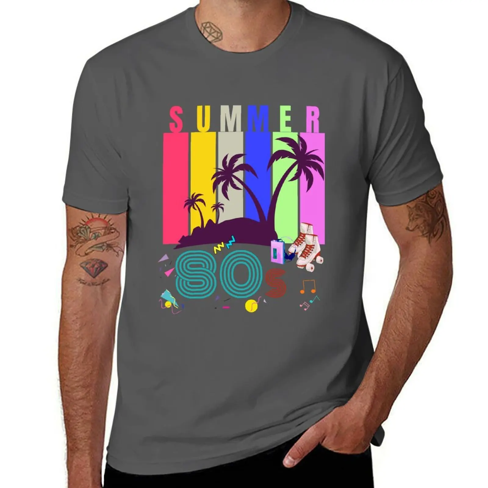 summer 80s T-Shirt Casual Work Wear T-Shirt
