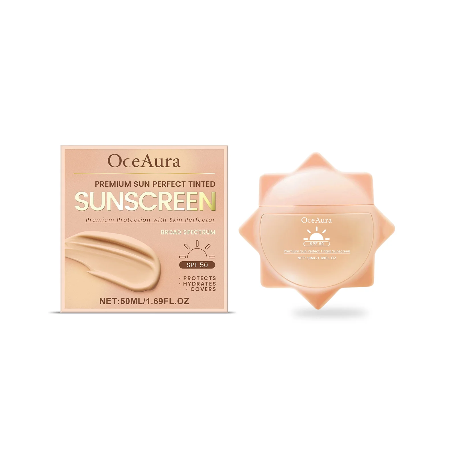 Sunscreen For Face Whole Body SPF 50+ UV Resistant Skin Protection Anti Sunburn Oil Control Moisturizing Sun Isolation Cream
