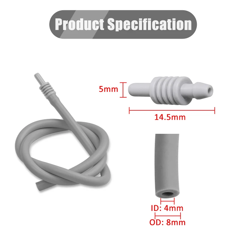 Adaptador de tubo de mangueira de ar reutilizável médico, conector de tubo de extensão de pvc para pressão arterial digital manual, manguito de monitor de paciente