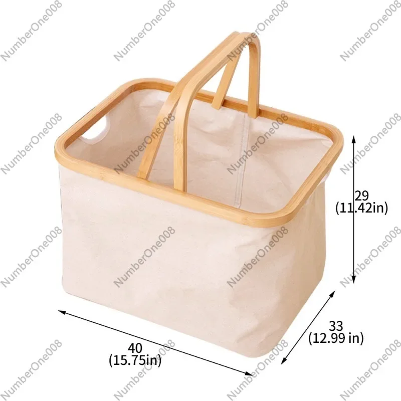 Kép 5: Foldable Ablakszövet tárolására basket， kemping Batyubál basket， Mosoda hamper， ruhák Gyermek- Szervező Loggia