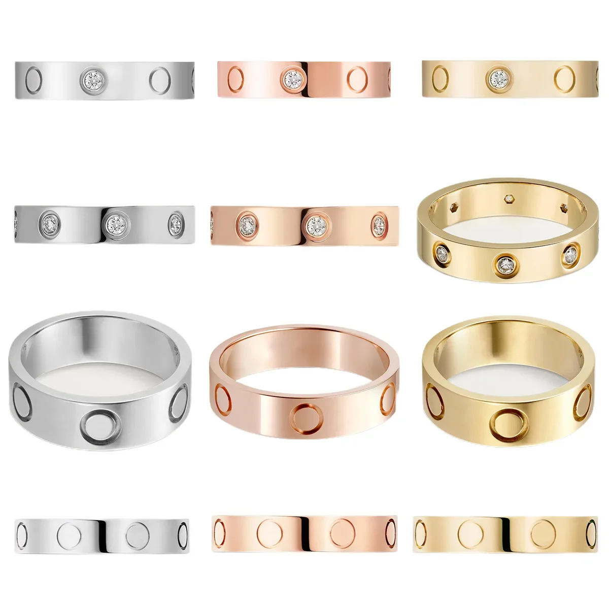 The High-end Simple Design Retro Style Adds A Sense Of Elegance To The LOVE Series Of Rings.