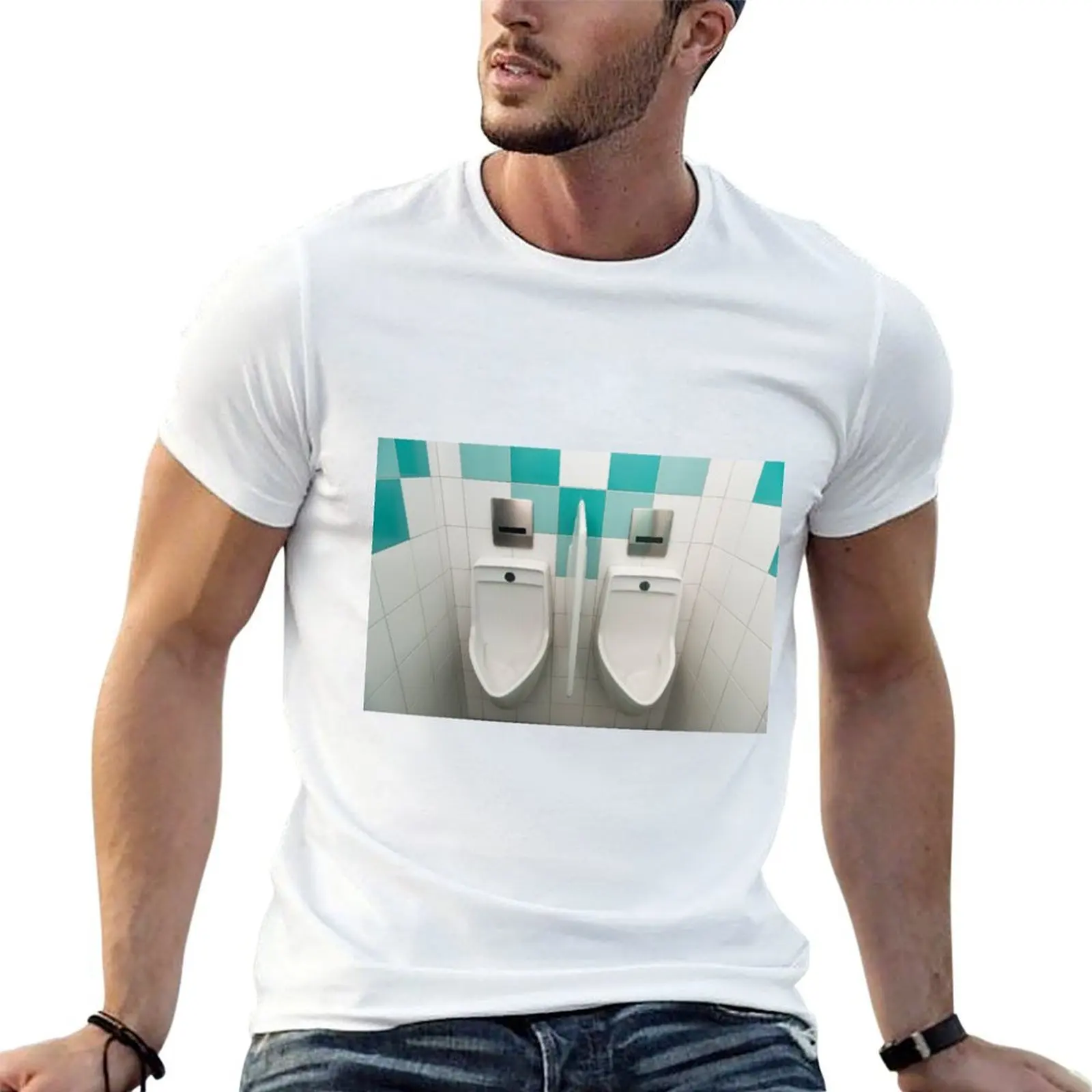 Urinal T-Shirt oversize t-shirts man vintage t shirts mens t shirts pack