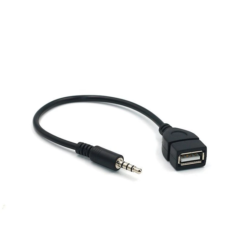 Car AUX Audio Jack Plug To USB for Skoda Octavia 2 A7 A5 A4 Vrs Fabia Rapid Yeti Superb