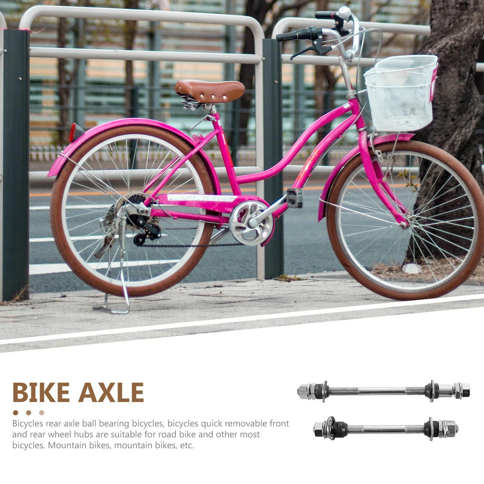 

2pcs Bicycle Set Road Front Rear Durable Quick Release Wheel Wear-Resistant Bike Axle Hub For Mountain Bike Parts