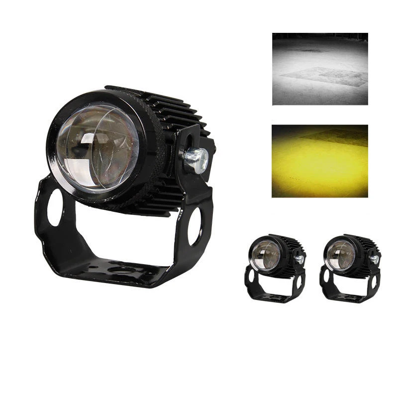 

Motorcycle LED Headlamp Car work light Spotlights Lamp Dual Color Fog Work Auxiliary Light 12W motorcycle accessories light