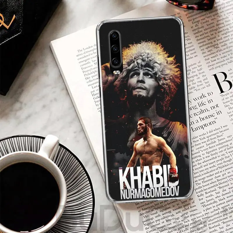 Khabib Nurmagomedov Cover For Huawei P30 P40 P10 P20 Lite Phone Case Mate 20 10 Pro Y5 Y6 Y7 Y9S Print Customized Coque Fundas