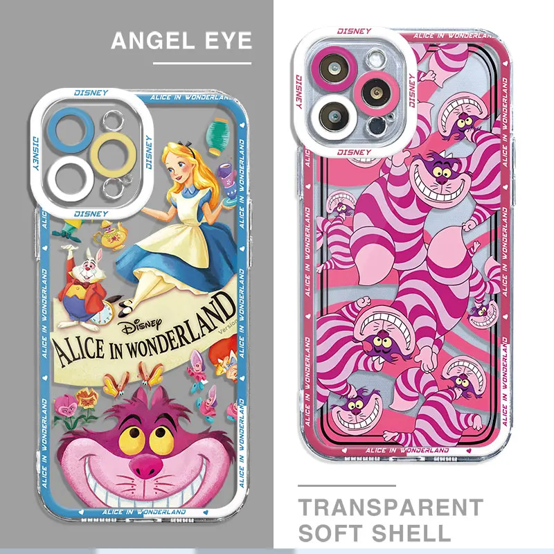 Luxury Luxury Cover Clear Silicone Phone Case for Honor X9a 5G X8a 90 Lite X8 4G X8 Disney Alice Cheshire Cat