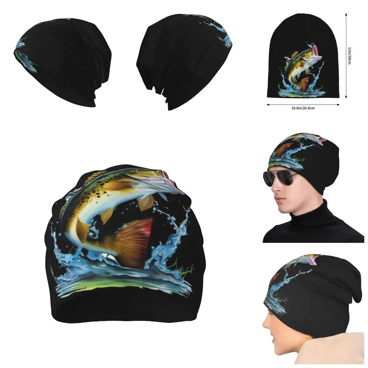 

Various Colorful Tropical Fish 11 Unisex locomotive 3D print Beanies Hat For Men And Women Outdoor Hat