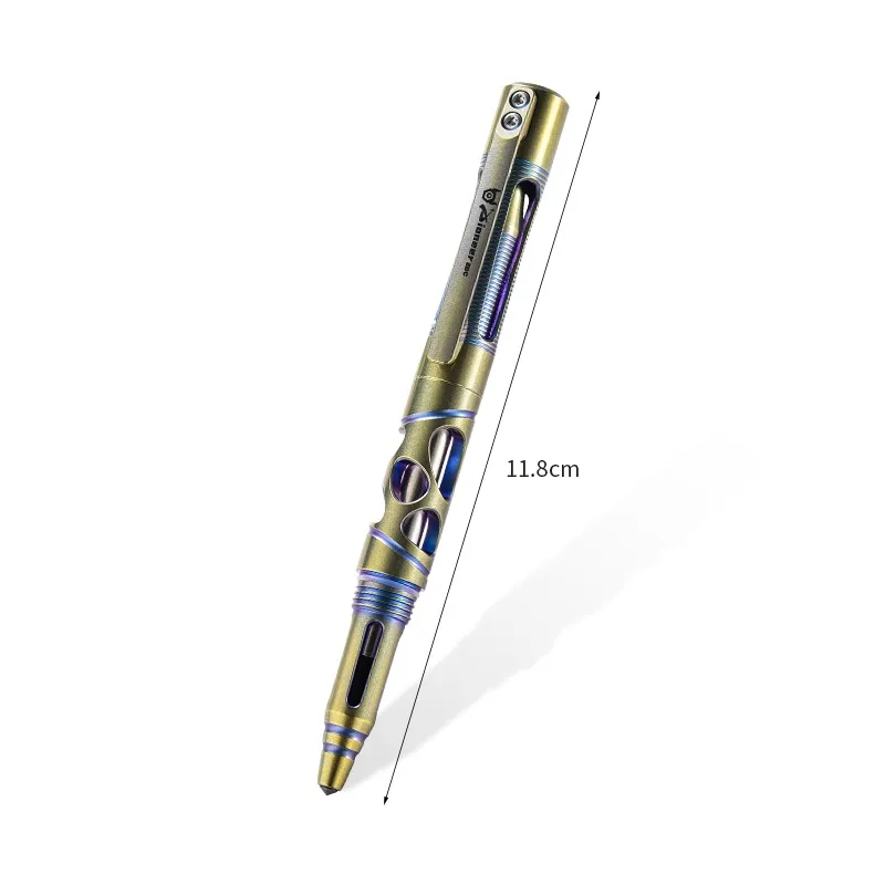 Ballpoint Pen Neutral Refill Titanium Alloy Tactical Pen Window Breaker EDC Tool for Writing Office signature Pen Gift with Box