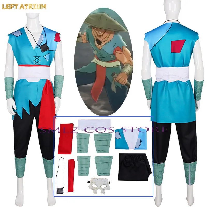 Disfraz de Cosplay de Skull Panji, Anime Ksatria Cikalung Panji, Uniforme, Máscara, Traje, Accesorio para Fiesta de Halloween para Hombre