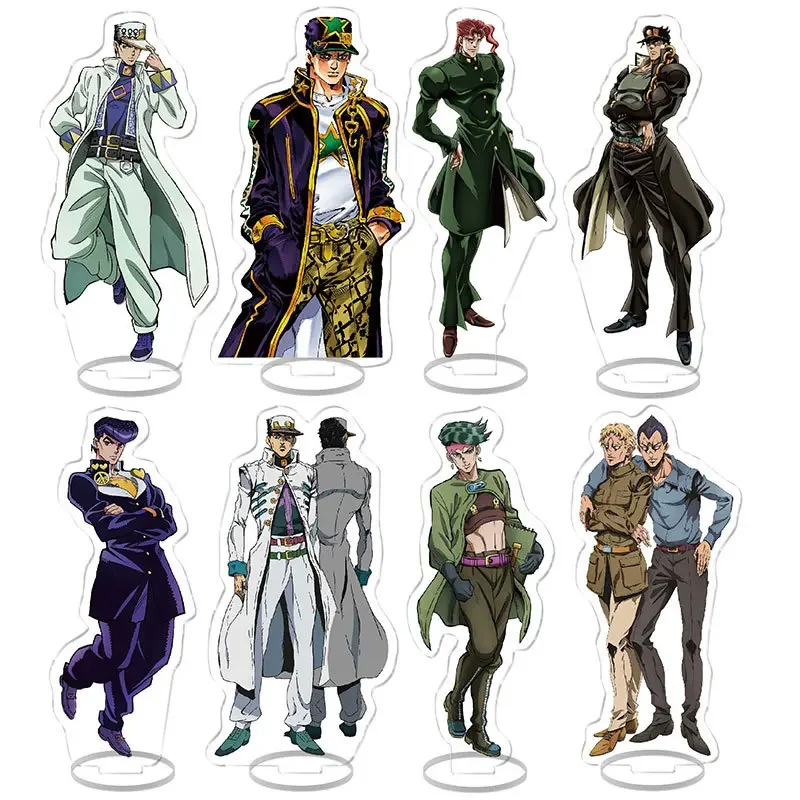 Anime JoJo Bizarre Adventure Cute Cosplay Acrylic Figure Stand Model Plate Desk Decor Kids Toys Standing Sign For Friends Gifts