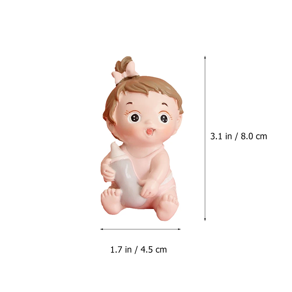 

Baby Cake Birthday Decoration Ornament Resin Dessert Adornment Safe Material Party Photography Prop Gift Kids Adults Color