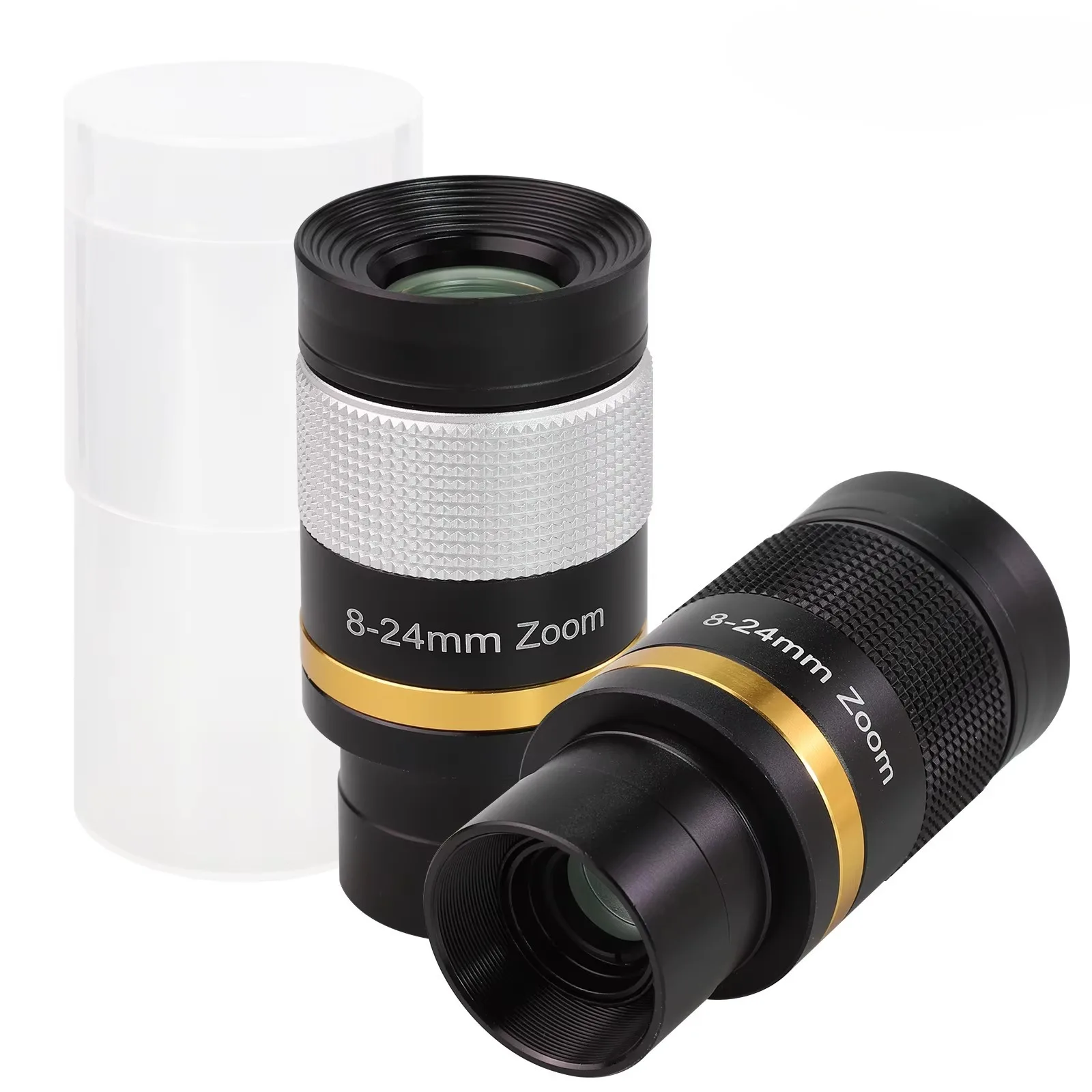 8-24mm HD Zoom Eyepiece Wide Angle Fully Multi-Coated Lens for 1.25 Inch 31.7mm Interface Astronomical Telescope