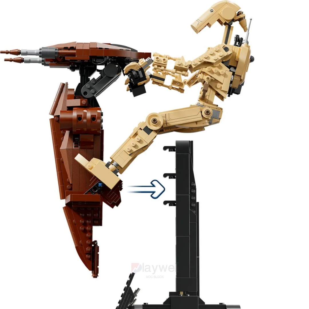 1088 Uds 2025 nuevo daño de batalla con bloques de construcción STAP Robot Alien modelo ladrillos montar regalo creativo para niños A