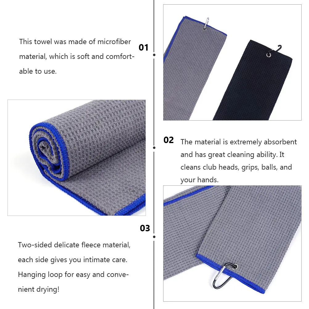 

Waffle Towel Quick Drying Gym with Hook Towels Pool Small for Men