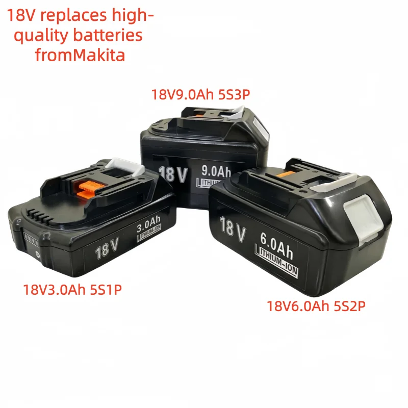 Ultima versione aggiornata della batteria ricaricabile BL1860 18 V 9000mAh agli ioni di litio per batterie Makita 18V BL1840 BL1850 BL1830 BL1860B LXT 400