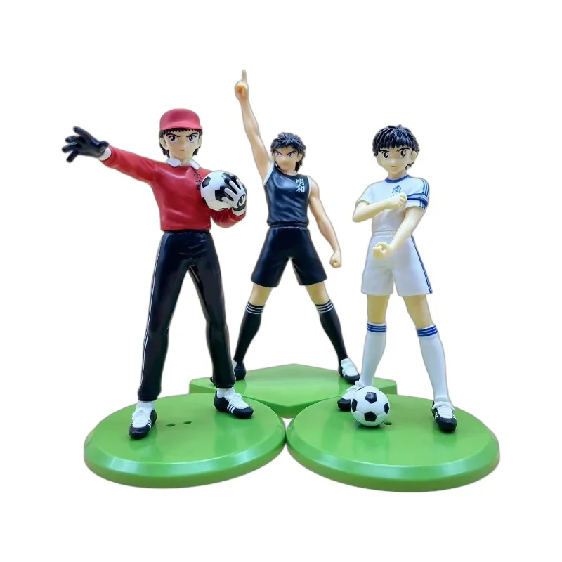 18cm Captain Tsubasa Anime Figure Ozora Tsubasa Action Figures Hyuuga Kojirou/Wakabayashi Genzou Figurine Collection Model Toys