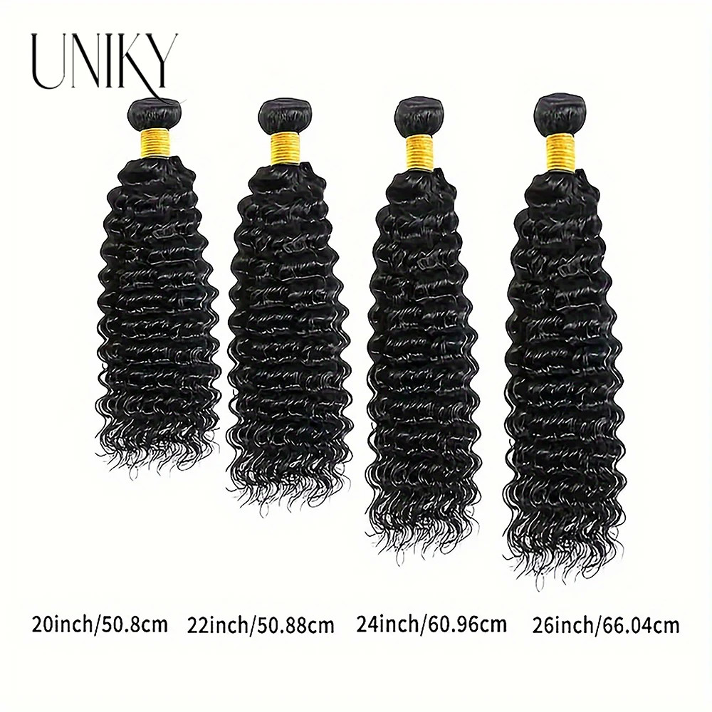 Deep Wave Human Hair Bundles 1/3/4 Bundle Brazilian Deep Water Curly Weave Hair Bundles Unprocessed Virgin Deep Wave Human Hair