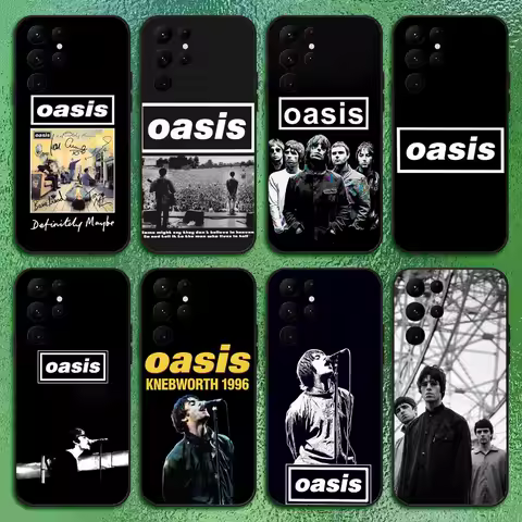 Band O-Oasis Phone Case For Samsung S Series s21 s22 s23 s24 s25 FE Plus Classic versatile black soft shell