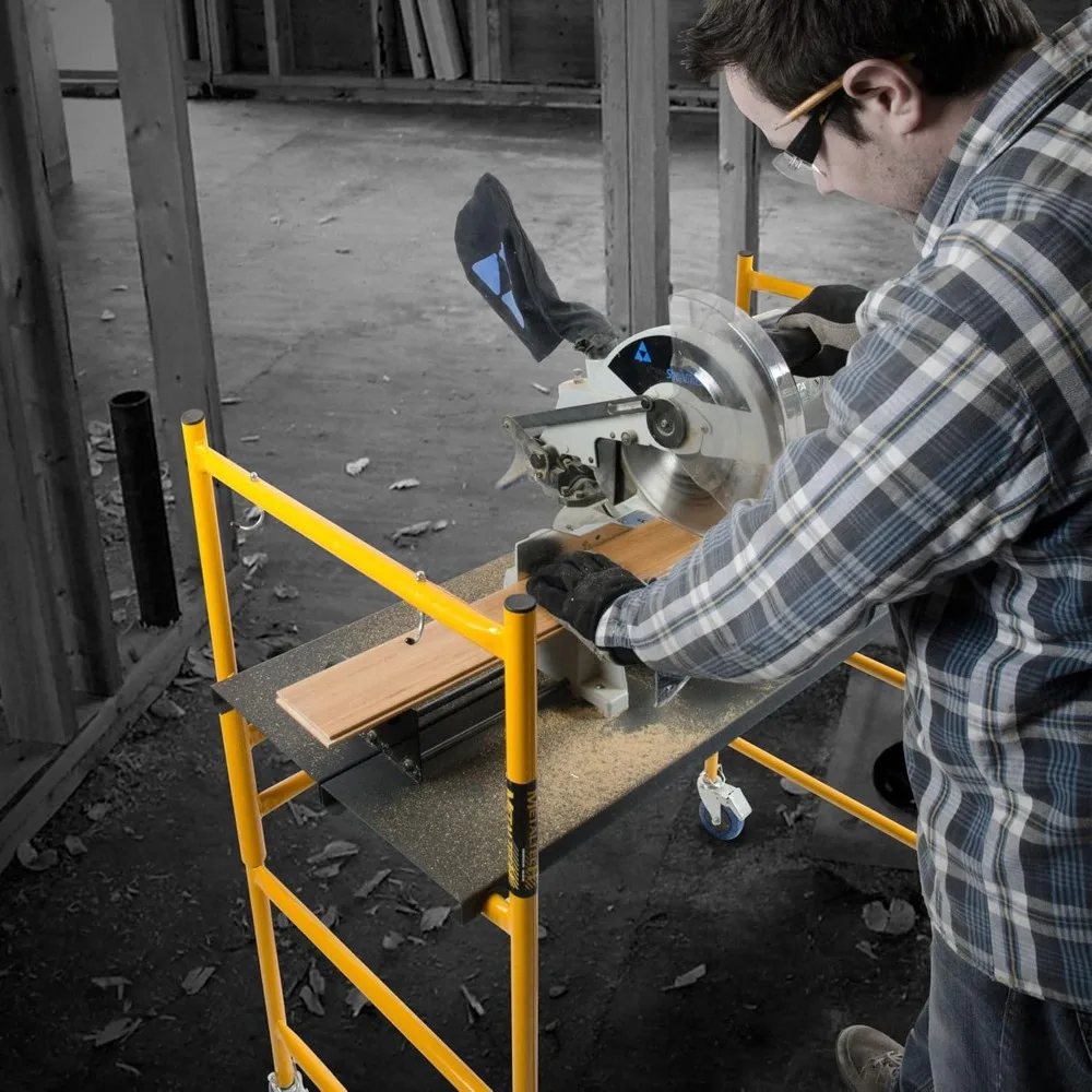 Mini Folding Steel Scaffold - 500-Lb. Capacity, Model Number I-IMCN