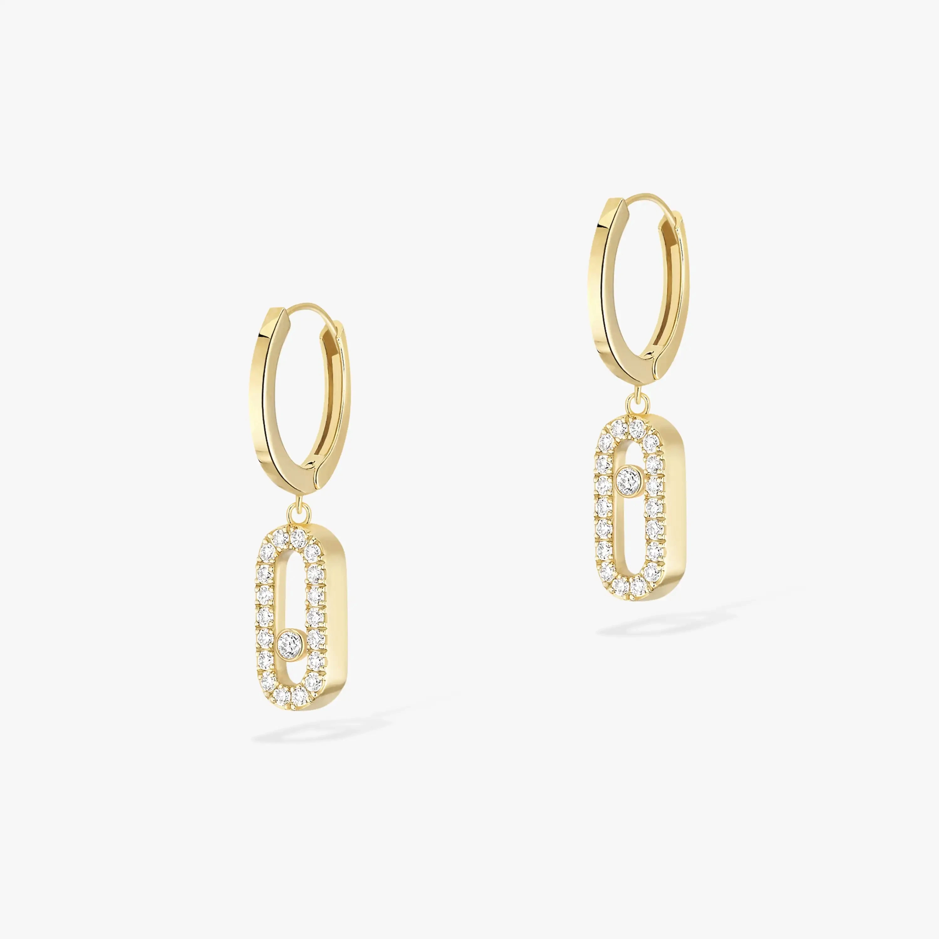 Luxurious high-end classic pure silver s925 messik-home  elegant MOVE UNO series diamond fashionable exquisite women's earrings