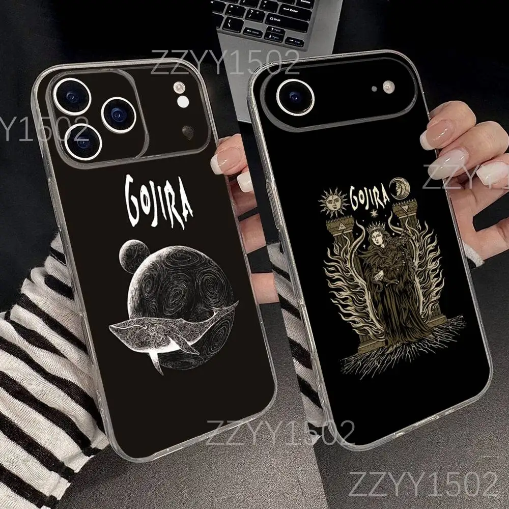 

Band G-GojiraS Mea Culpa Phone Case For iPhone 17,16,15,14,13,12,11 Pro,Max,Plus,X,XS,XR,SE4,E Mini Transparent Soft
