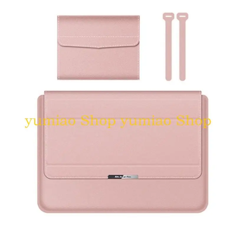 587B Laptop Sleeve Stand Function Enhances Viewing Angled Cover for 13-16in