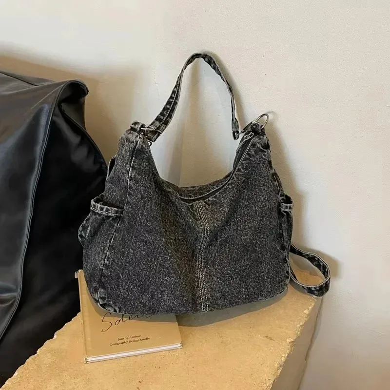 

Cowboy Solid 2025 New Product Shoulder Bag Large Capacity Zipper Versatile Casual Crossbody Bag Soft Fashion Lightweight Handbag