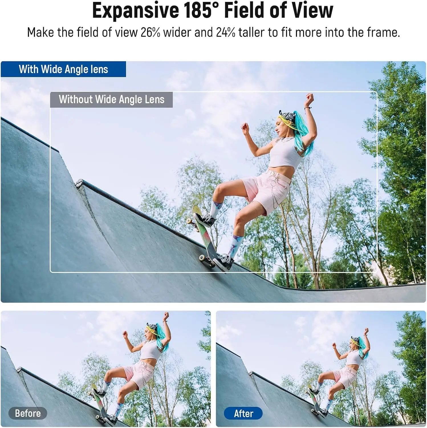 NEEWER مجموعة عدسات مرشح ND متغيرة المسمار على الزجاج البصري عالي الدقة متعدد الطبقات ND8-32 لـ DJI Osmo Action 5 Pro/4 #3