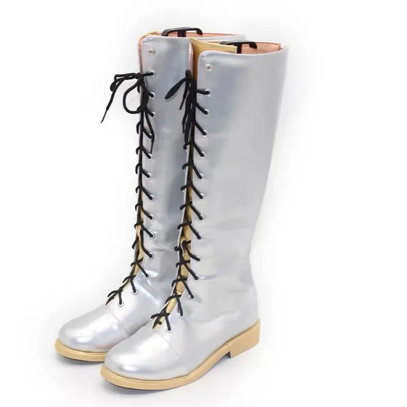 

Kpop Demon Slayer Zoey Rumi Mira Cosplay Boots Resistant Cyber Metaverse Gothic Futuristic Shoes
