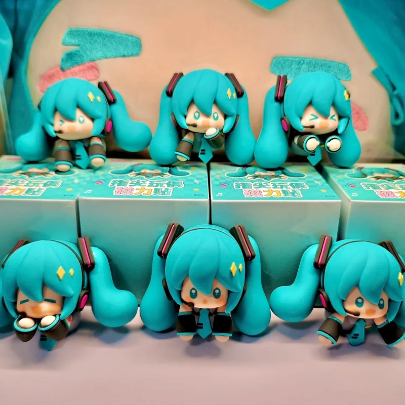 

In Stock Genuine Hatsune Miku Anime Minidolls Blind Box Fingertip Magnetic Stickers Ornaments Fridge Stickers Blind Box Gift