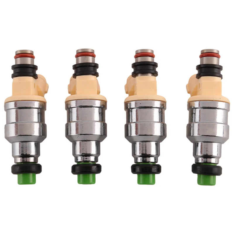 Válvula de inyector de combustible compacta, 4 Uds., INP-081, para Mazda B2200 2.2L I4 1990-1993 INP081 INP-081 F2GB-13-250, componente de piezas