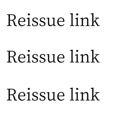 Reissue Product Link Reissue Product Link Reissue Product Link