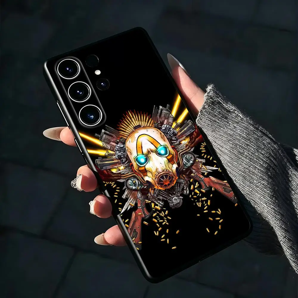 COOL Borderlands C-Claptrap Phone Case For Samsung Galaxy S26 S25 S24 S23 S22 S21 S20 Plus Ultra Fold A Soft Black