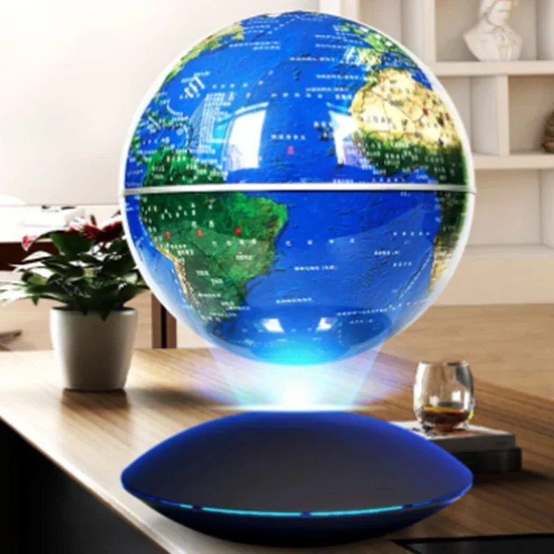 Magnetic levitation AR globe 3d three-dimensional ative  home  suspension colorful luminous power off self-priming