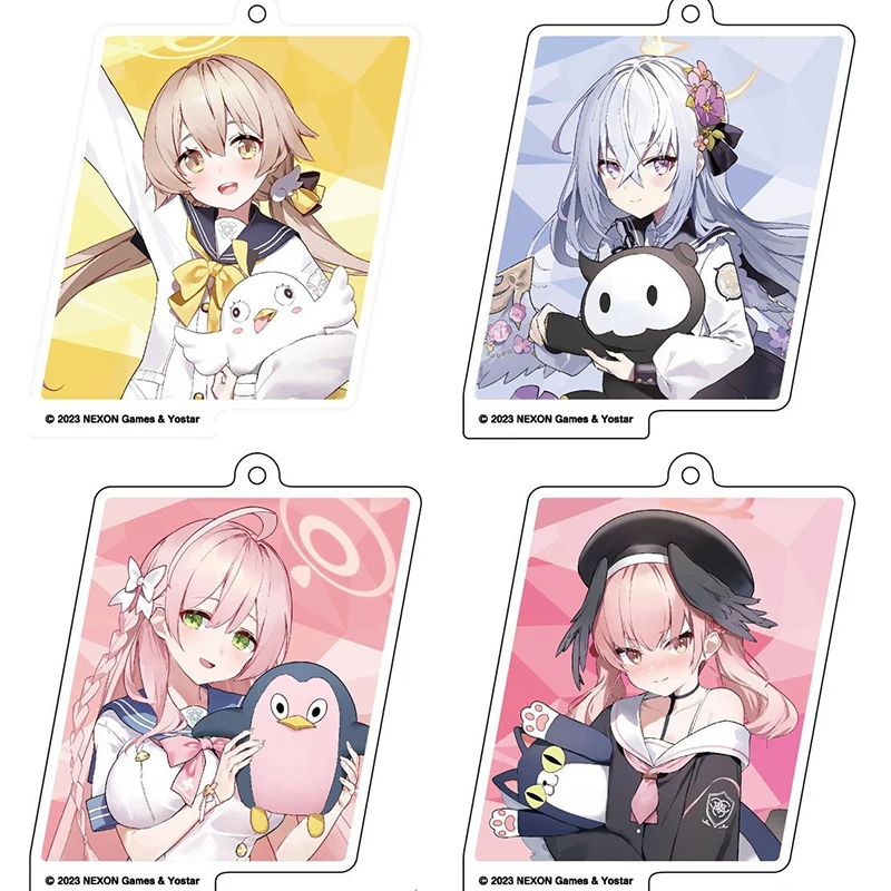 Blue Archive Sorasaki Hina Acrylic Anime The Animation Weapon Series Bag Gift Car Pendant Keychain Badge Jewelry Girl Key Ring