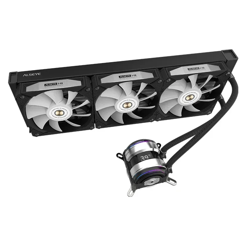 Жидкостный кулер для процессора с водяным охлаждением для ПК, охлаждающий вентилятор для игрового корпуса