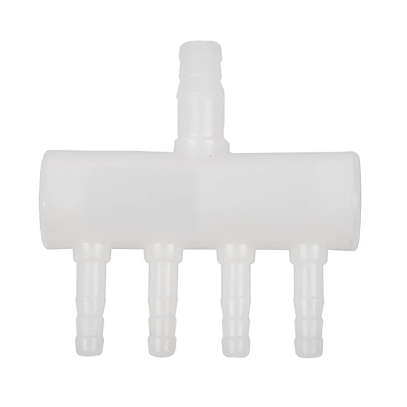 Plastic 4 Way Aquarium Oxygen Tube Fitting Splitter Manifold Tap Valve