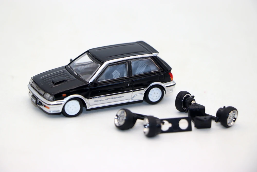 New BM 1/64 Scale Starlet Turbo S 1998 EP71 Miniature Cars by BM Creations JUNIOR Diecast toys For Collection Gift