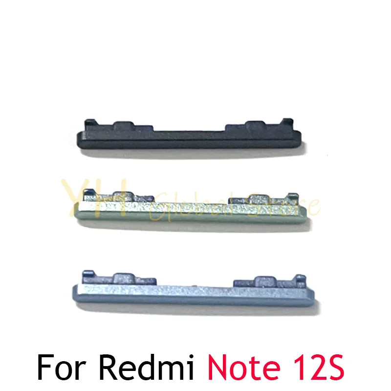 For Xiaomi Redmi Note 12S Power Button ON OFF Volume Up Down Side Button Key Repair Parts